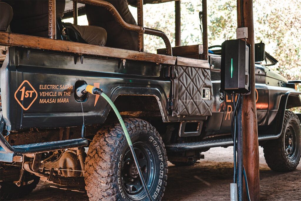 Are electric safari vehicles available in East Africa?