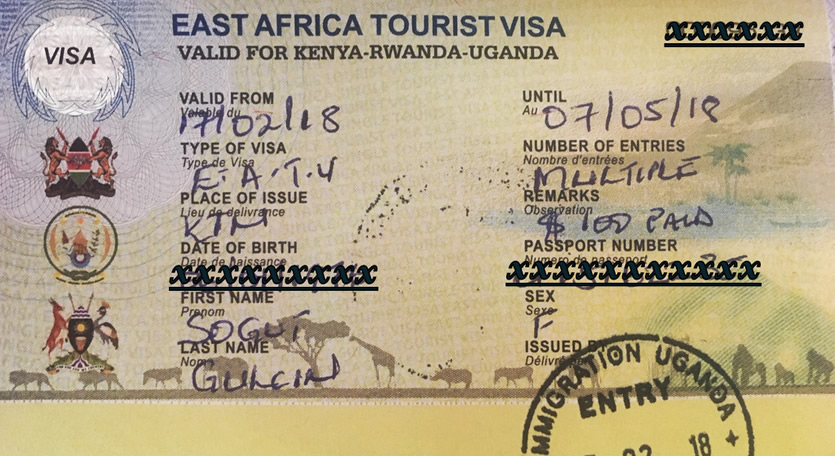 Do I need a visa for Uganda, Rwanda, Kenya, or Tanzania?