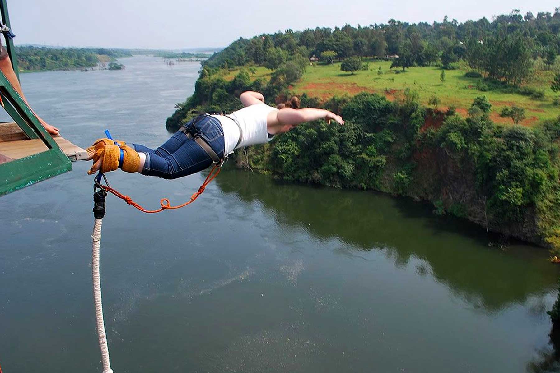 Bungee Jumping at the Source of the Nile